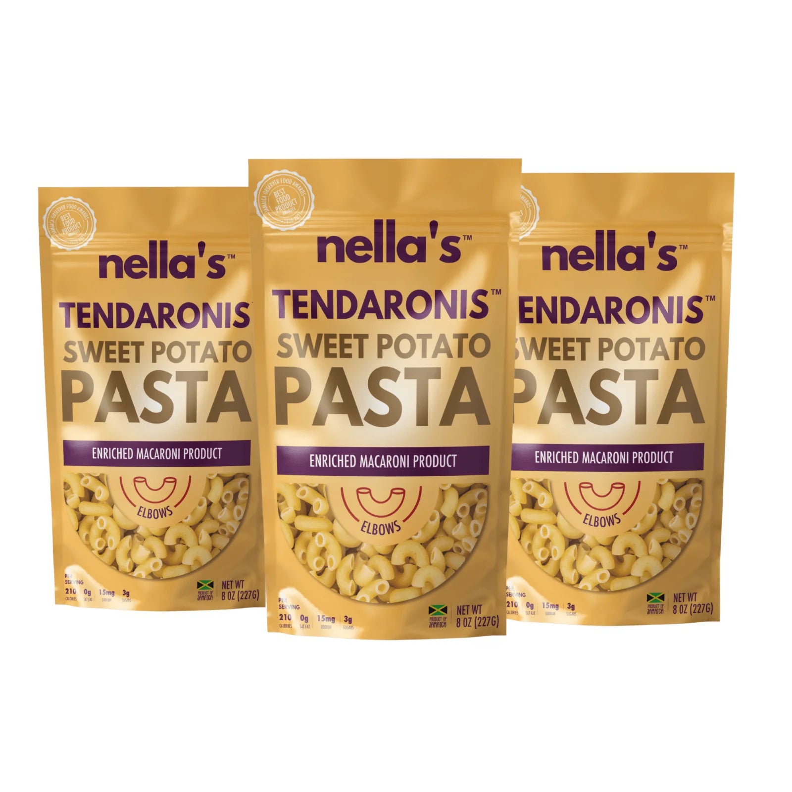 Nella's Sweet Potato Pasta Elbows, 227g (3 Pack)